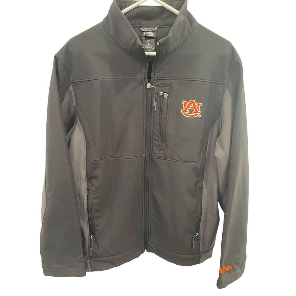 Colosseum Athletics Men's Auburn Tigers Full-Zip Jacket Black Gray Size L